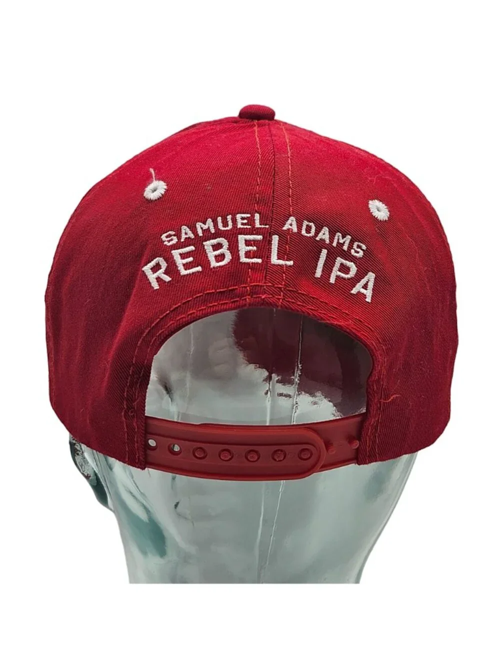 Samuel Adams Rebel IPA Red Adjustable Snapback Hat Beer Brewery Breweriana